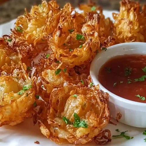 Air Fryer Crispy Mini Blooming Onions
