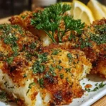 Crispy Air Fryer Parmesan Crusted Cod