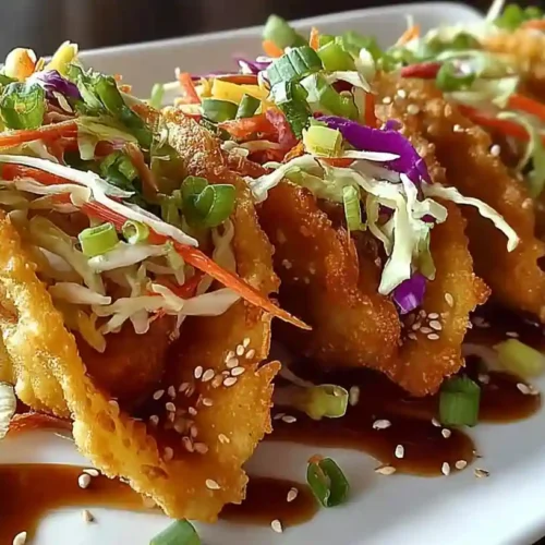 Crispy Chicken Wonton Tacos