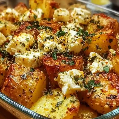 Healthy Baked Feta Potatoes