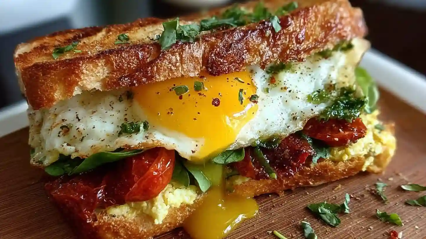 Mediterranean Breakfast Sandwich
