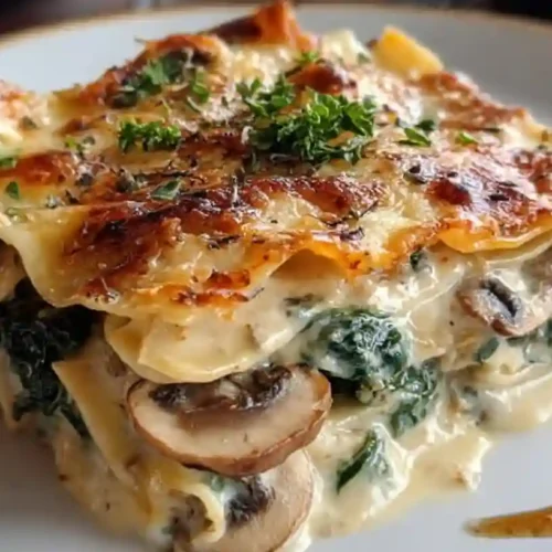 Mushroom And Spinach Lasagna