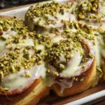 Small Batch Pistachio Cream Cinnamon Rolls