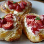 Strawberry Cream Cheese Heart Danishes