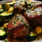 Garlic Butter Steak & Zucchini