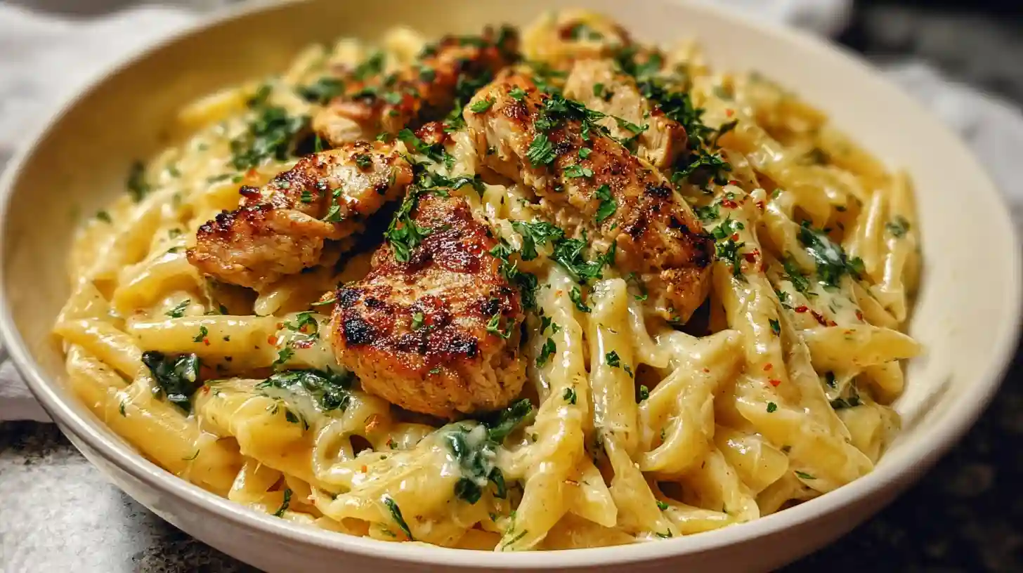 Garlic Parmesan Chicken Pasta Recipe