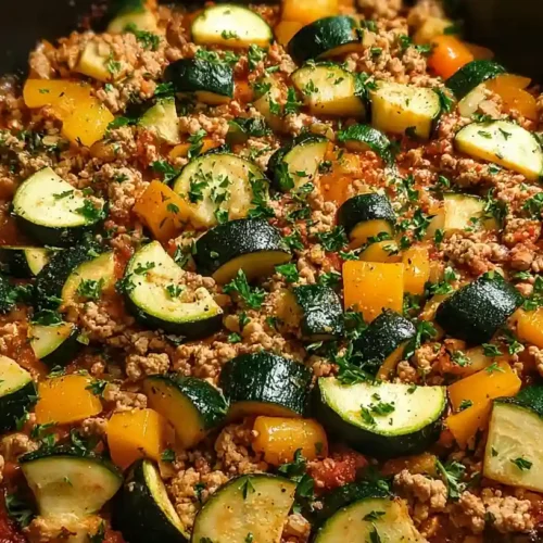 Ground Turkey and Zucchini Skillet