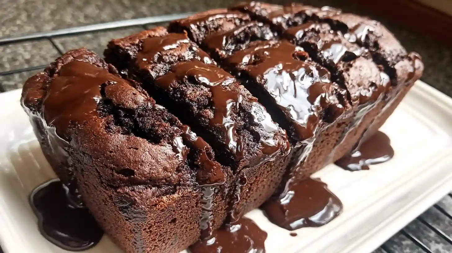 Hot Fudge Brownie Bread