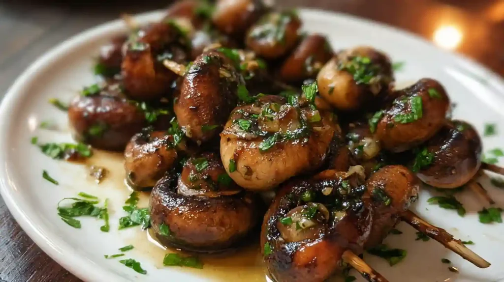 Sautéed Grilled Garlic Mushrooms
