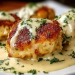 Chicken Pillows with Creamy Parmesan Sauce