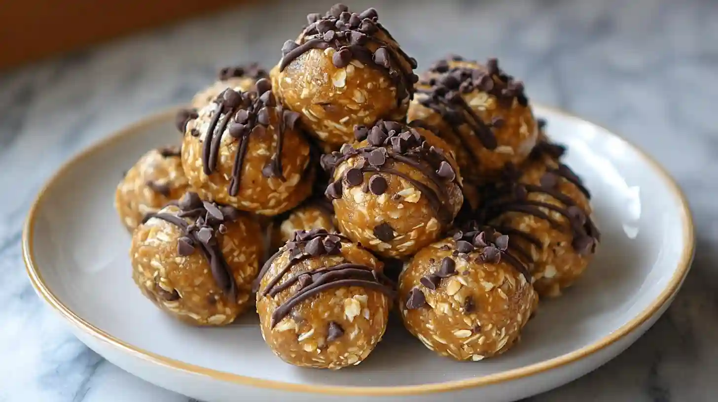 No-Bake Chocolate Peanut Butter Protein Balls