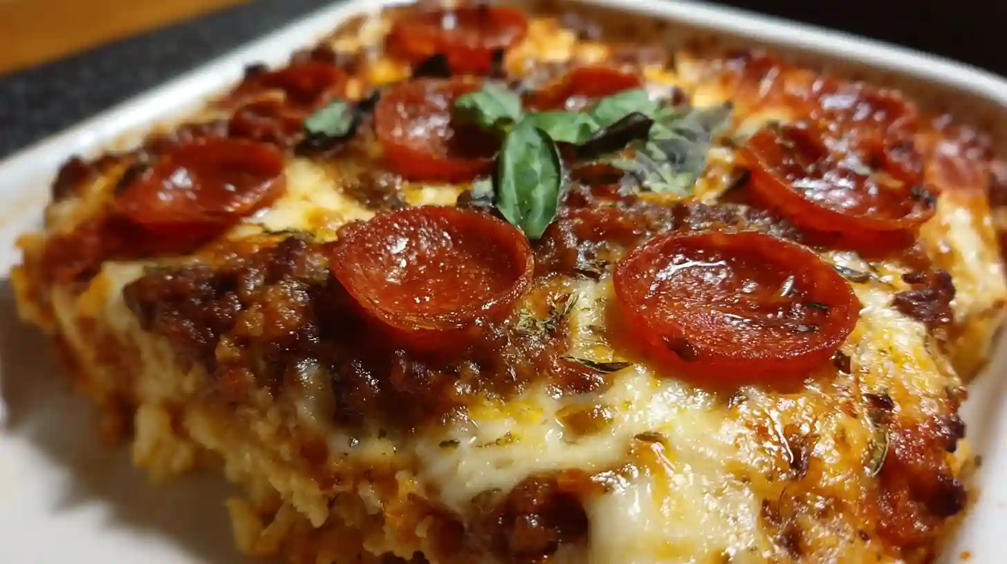 Pizza Casserole Low Carb