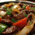 Sizzling Chinese Pepper Steak with Onions