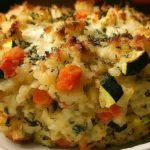 Zucchini Rice Stuffing Casserole Recipe