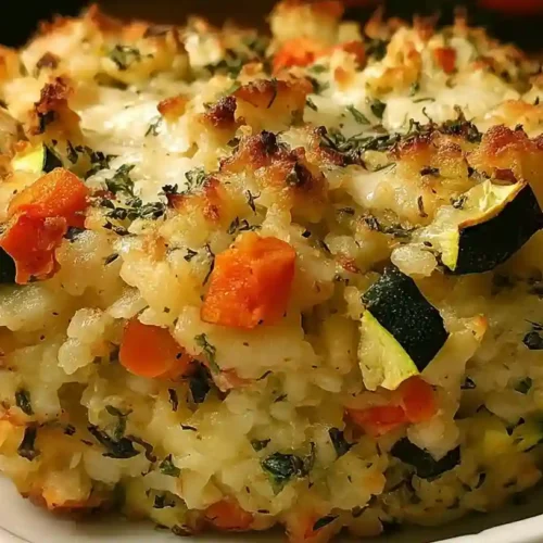 Zucchini Rice Stuffing Casserole Recipe