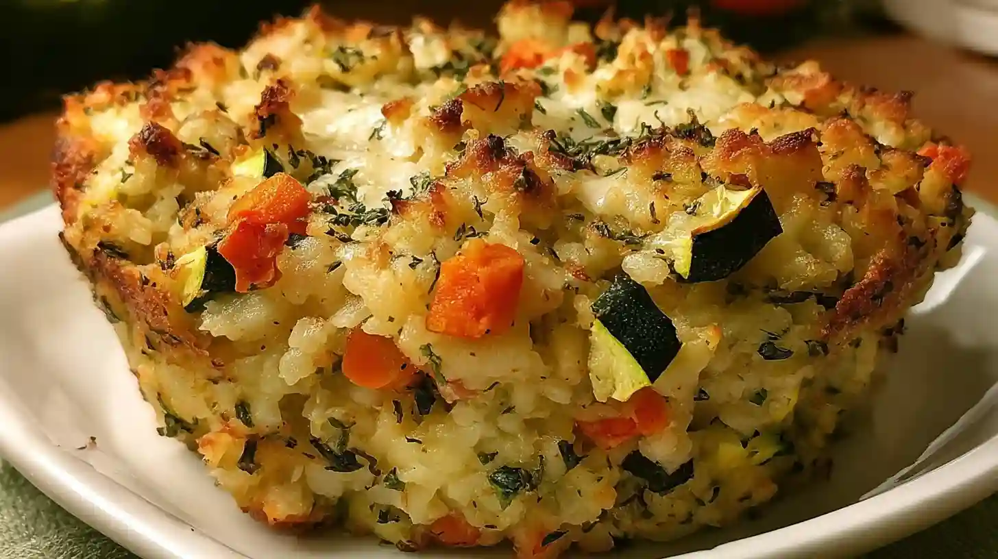 Zucchini Rice Stuffing Casserole Recipe