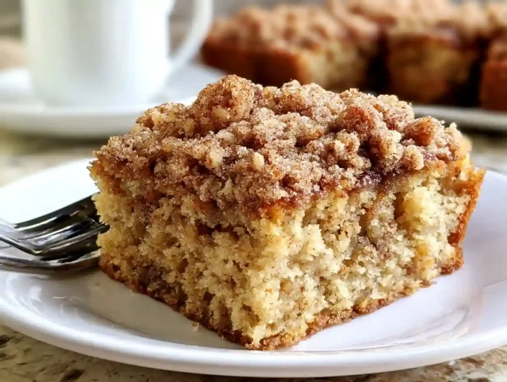 Banana Crumb Coffee Cake with Streusel Topping