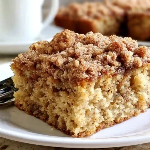 Banana Crumb Coffee Cake with Streusel Topping