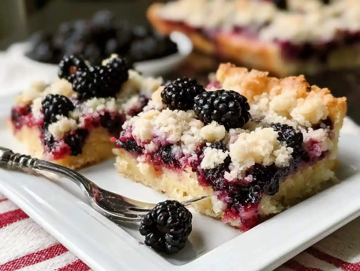 Blackberry Cobbler Bars