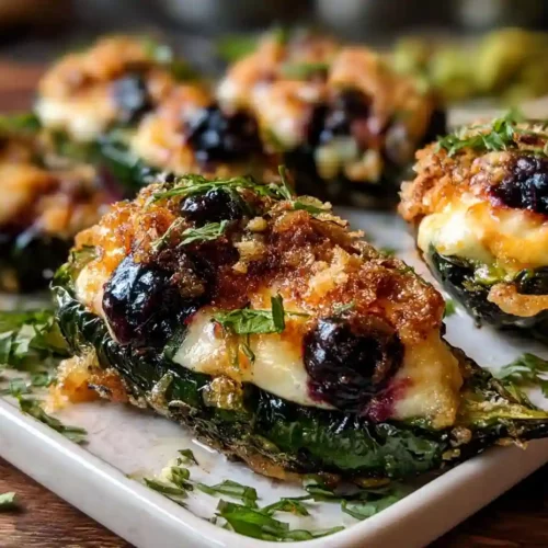 Blueberry Brie Jalapeño Poppers