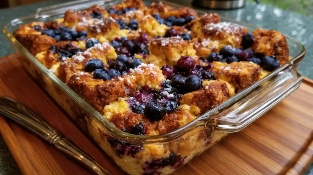 Blueberry French Toast Casserole