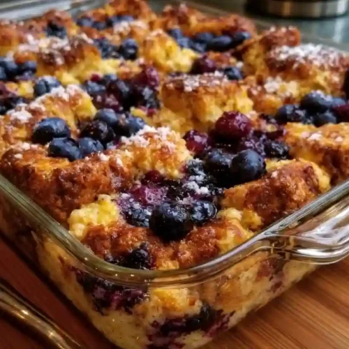 Blueberry French Toast Casserole