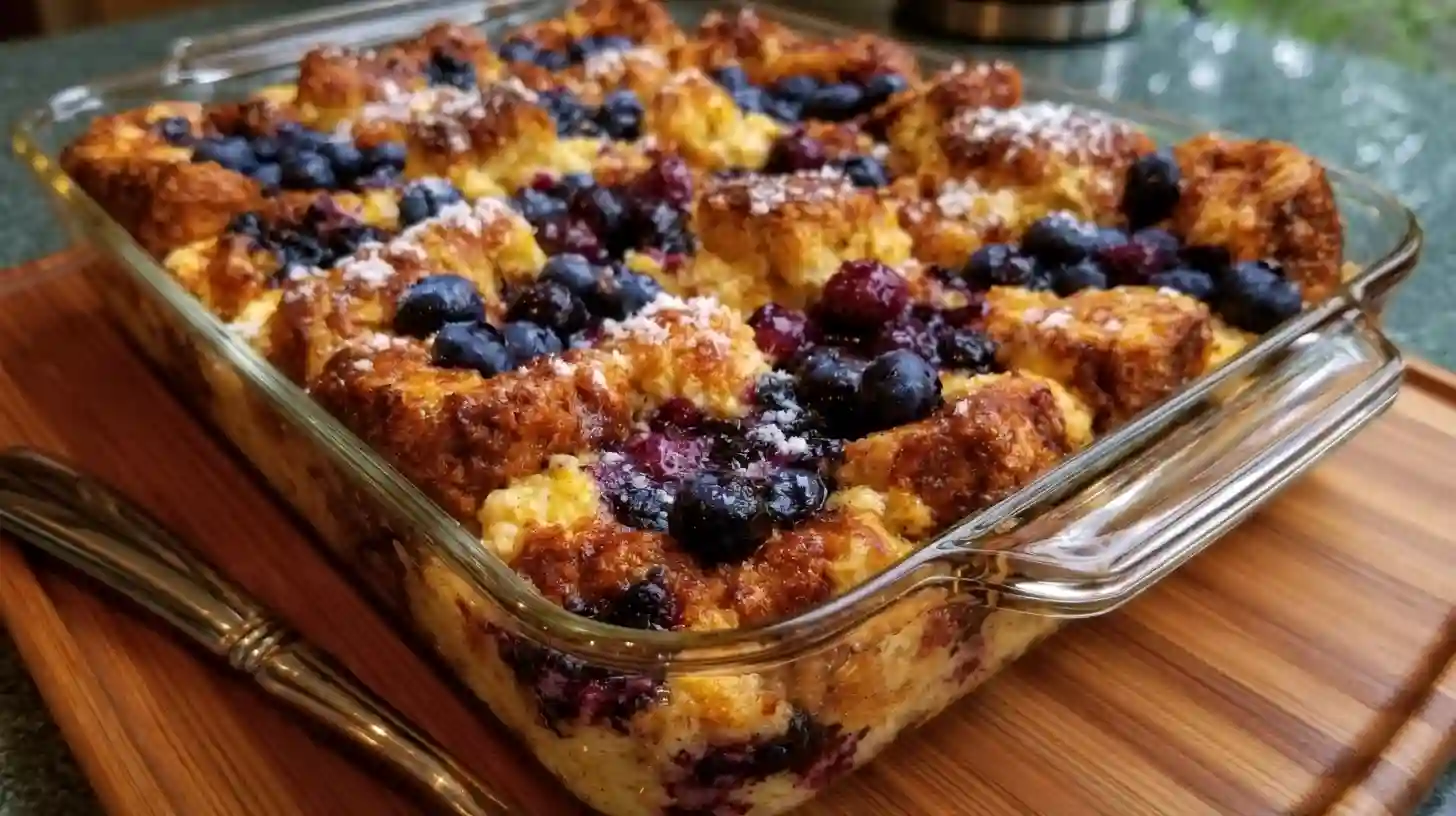 Blueberry French Toast Casserole