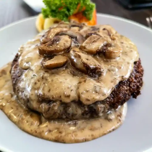 Burger Steak with Mushroom