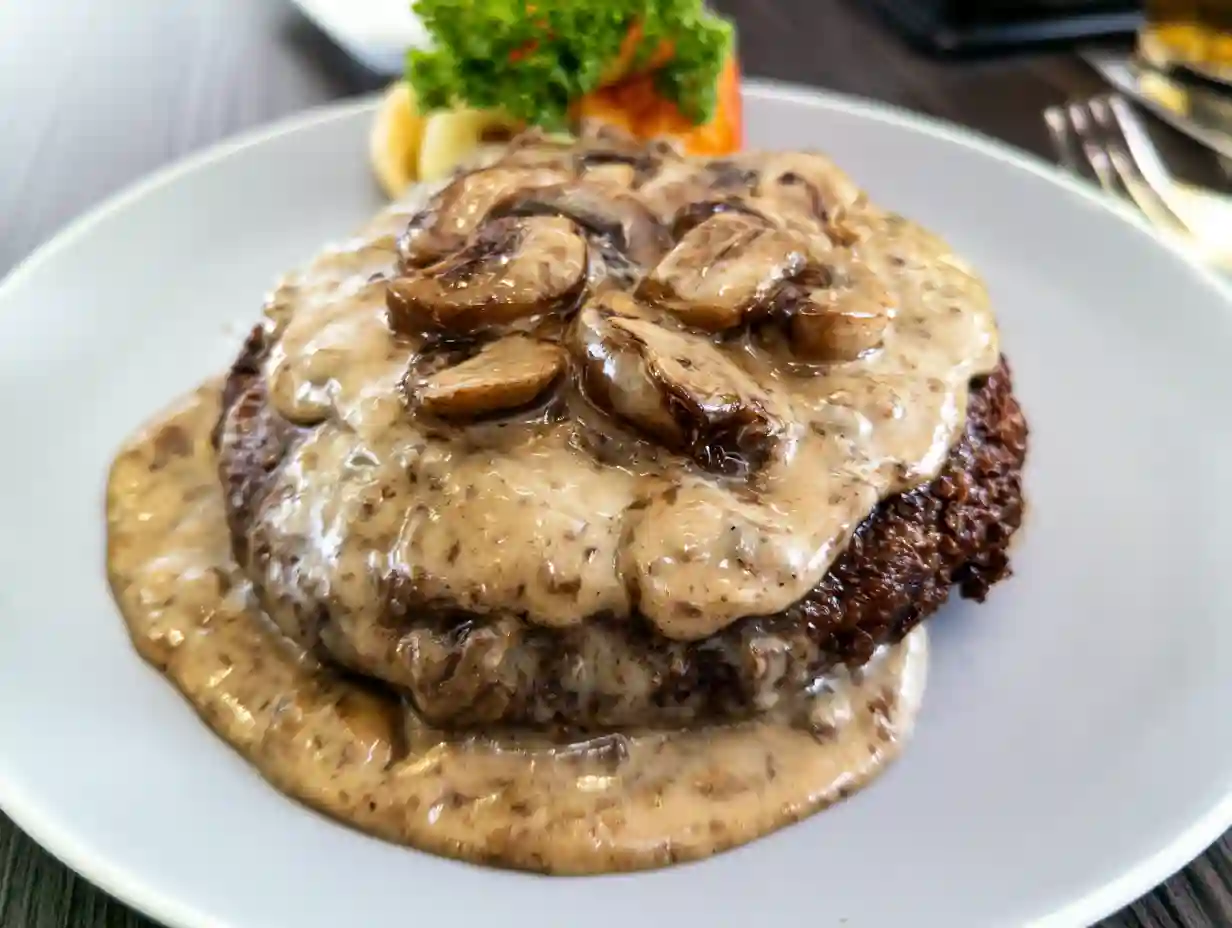 Burger Steak with Mushroom