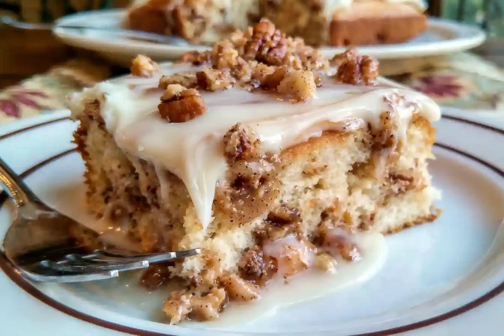 Butter Pecan Praline Poke Cake