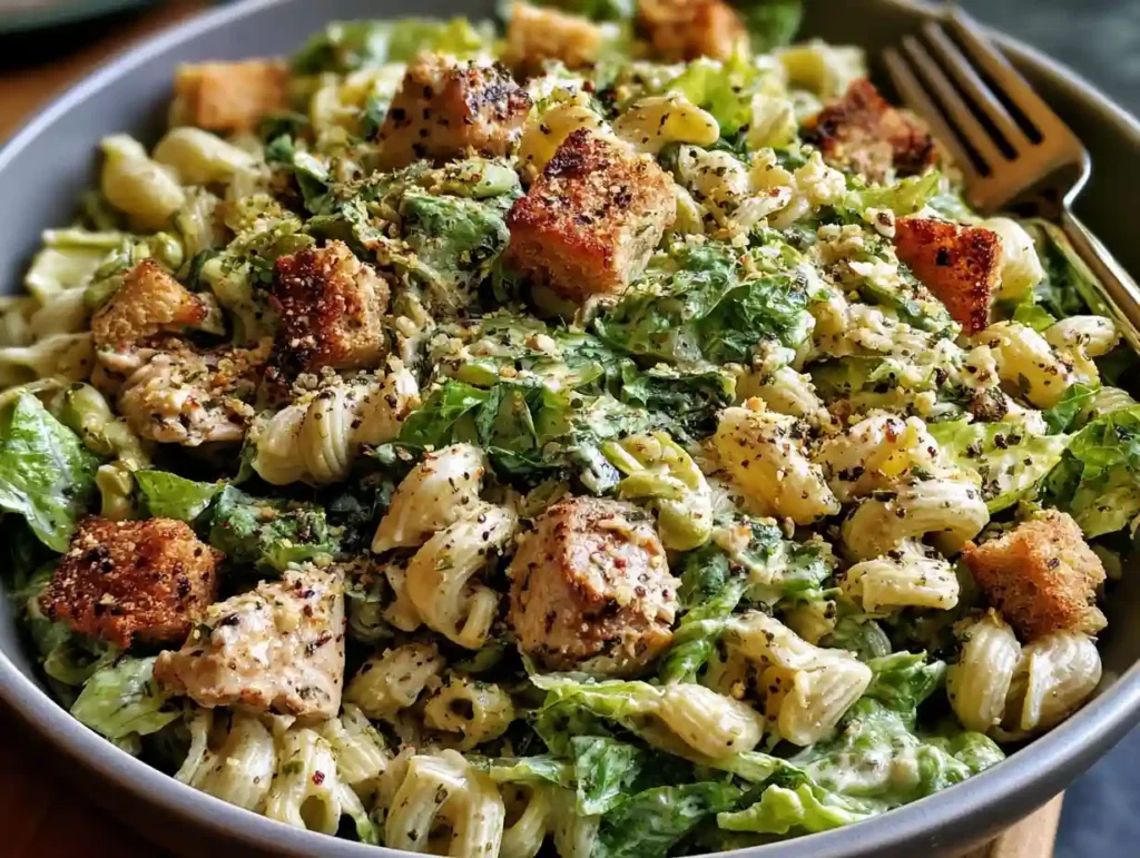Chicken Caesar Pasta Salad Recipe