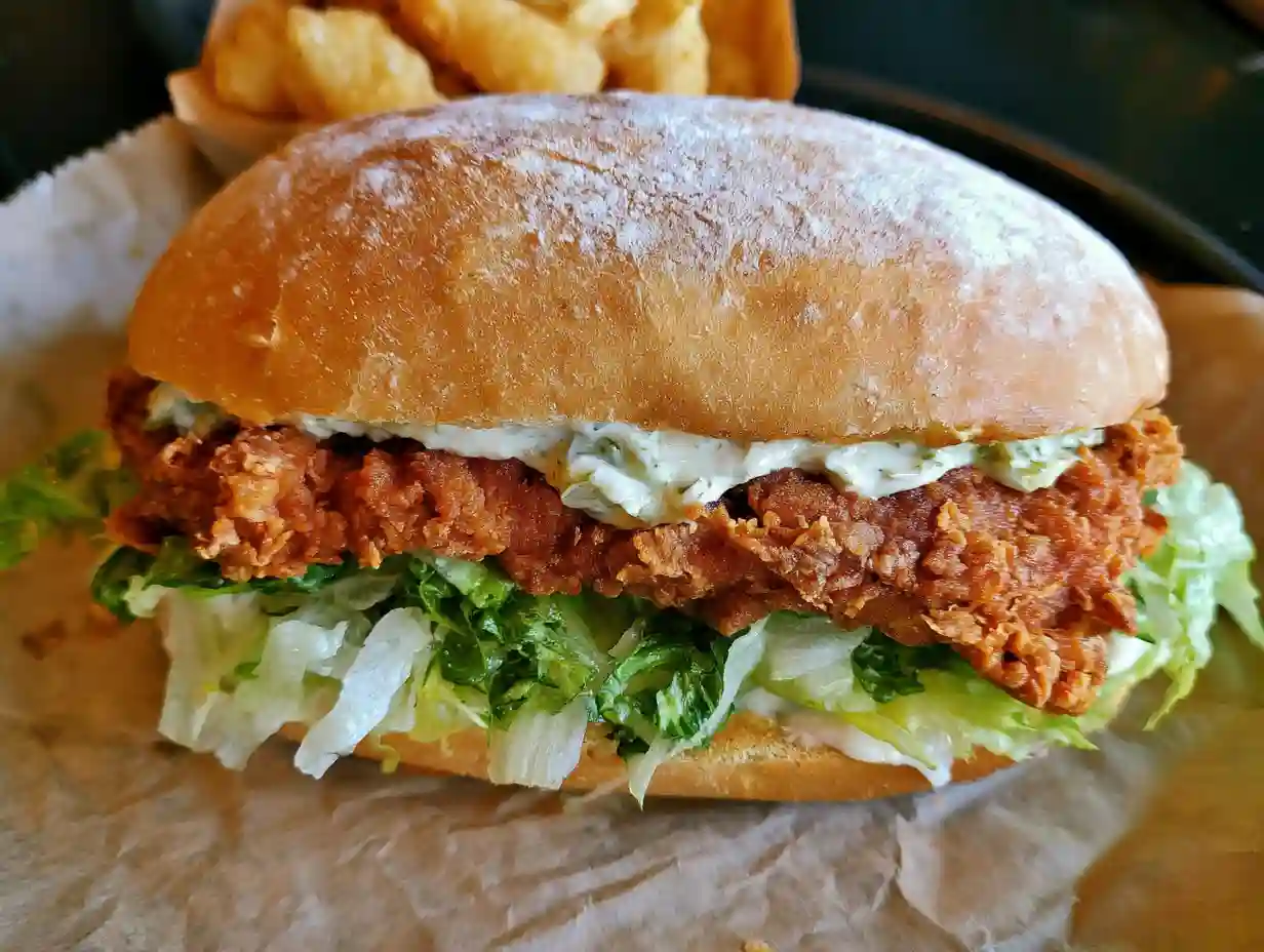 Crispy Chicken Caesar Sandwich