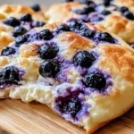 High Protein Blueberry Cloud Bread with Cottage Cheese