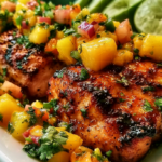 Honey Lime Chicken with Mango Salsa