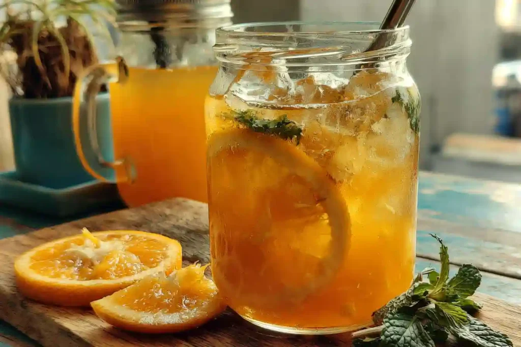 Iced Orange Ginger Green Tea