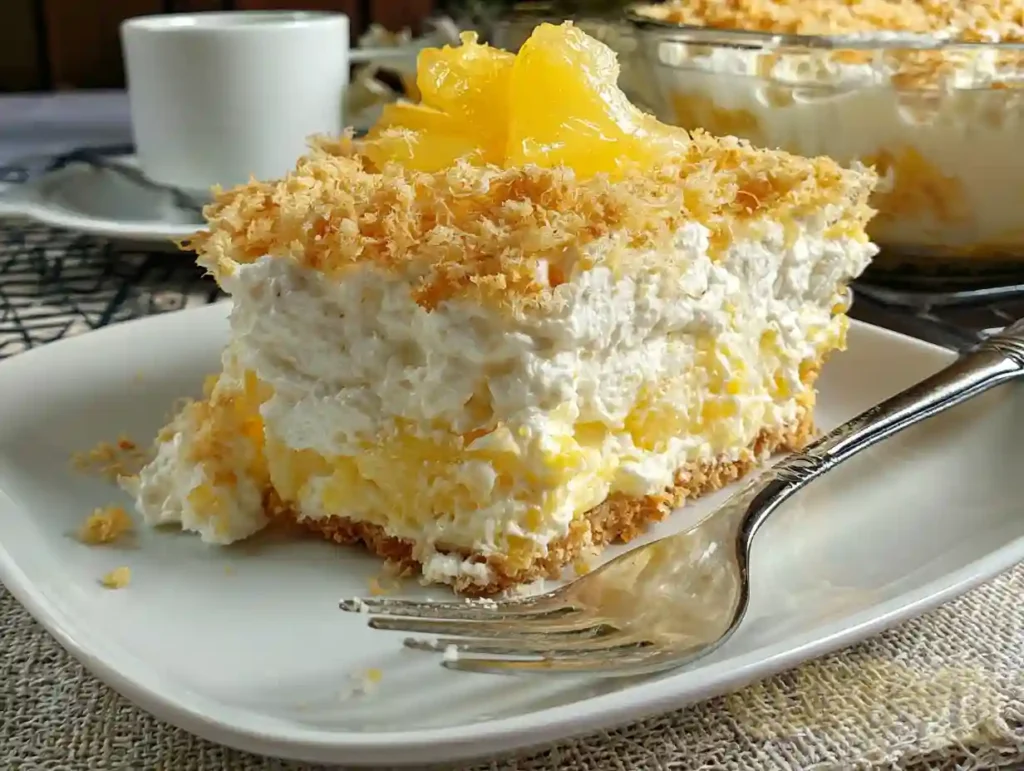 No Bake Pineapple Cream Dessert