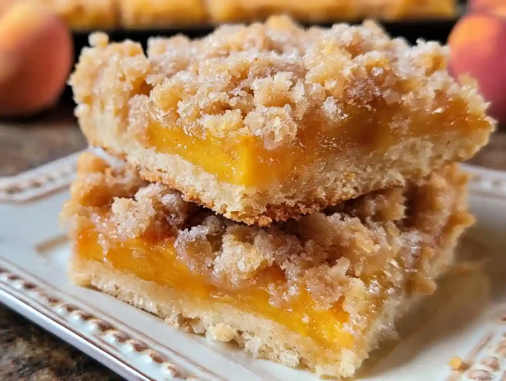 Peach Crumb Bars