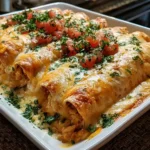 Queso Chicken Enchiladas