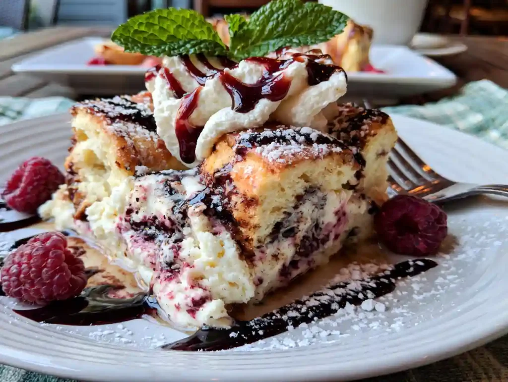 Raspberry Cheesecake French Toast Casserole
