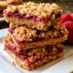 Strawberry Oatmeal Crumble Bars