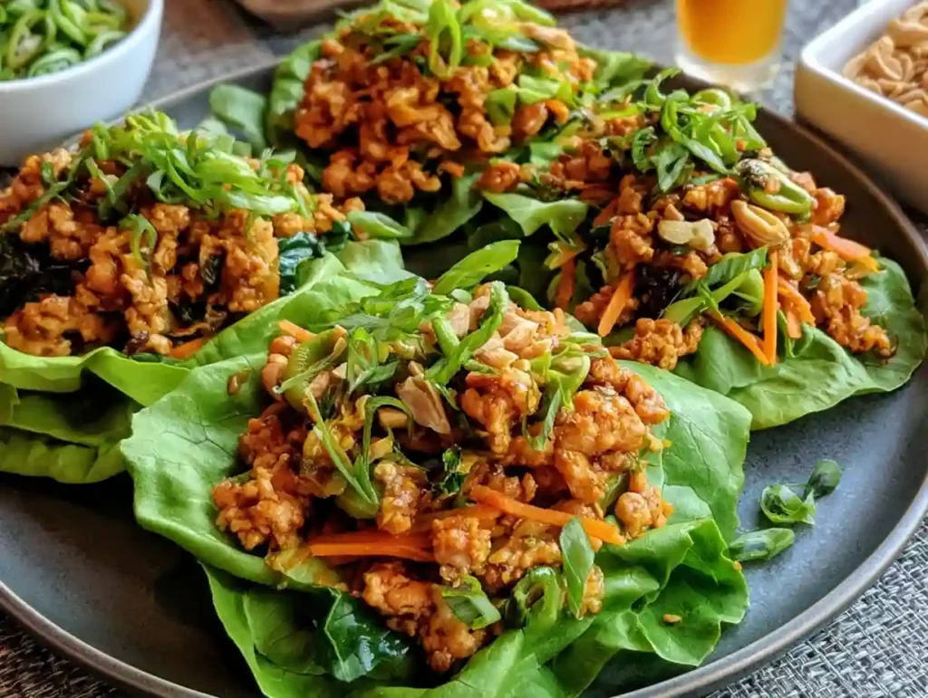 Thai Chicken Lettuce Wraps