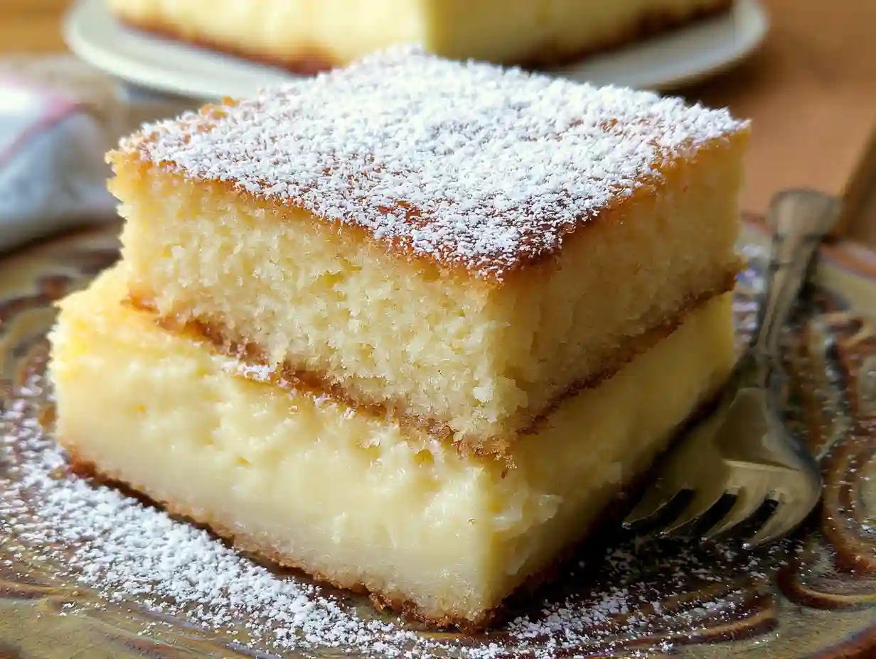 Vanilla Magic Custard Cake