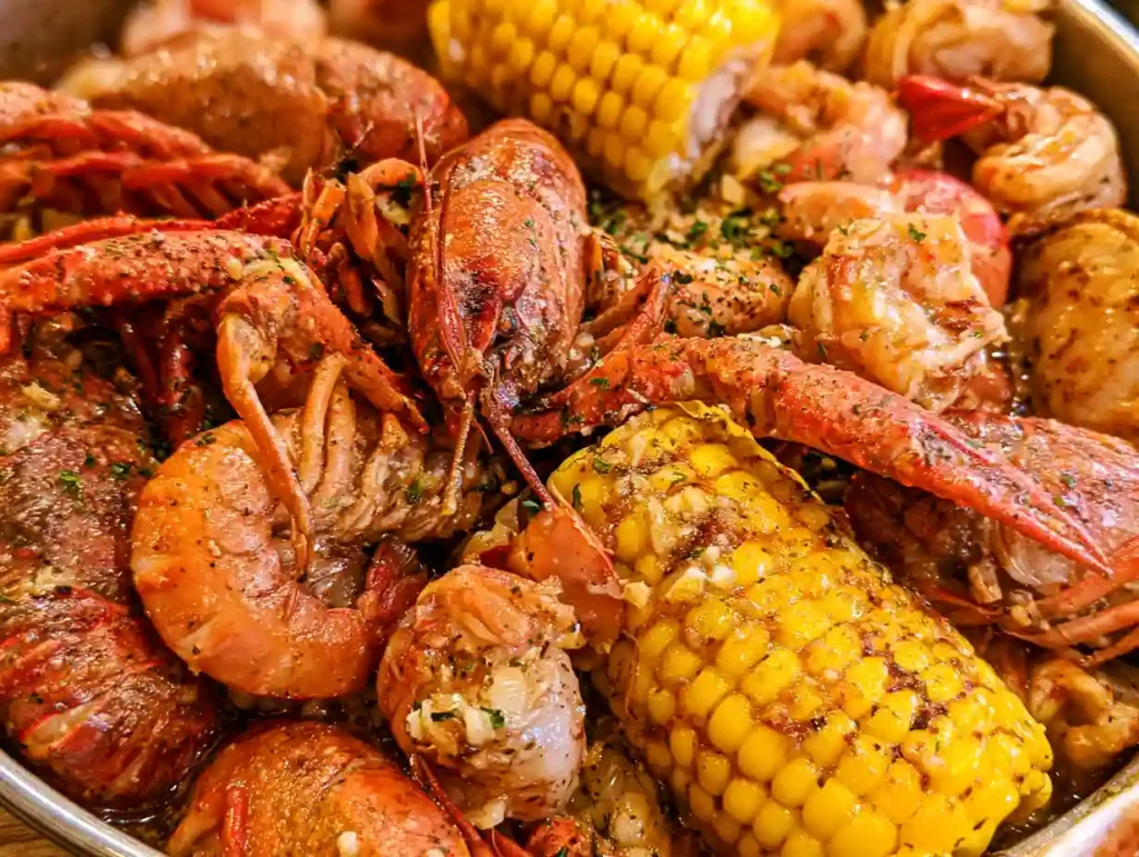 Cajun Seafood Boil with Garlic Butter Sauce