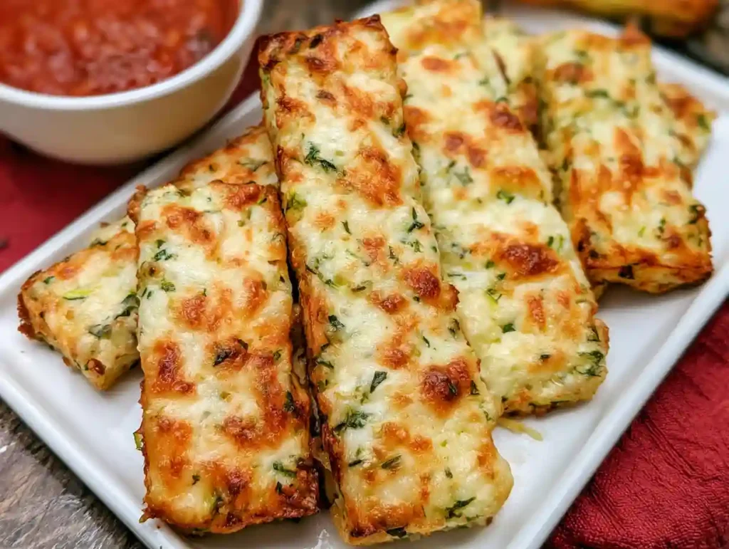 Cheesy Zucchini Breadsticks