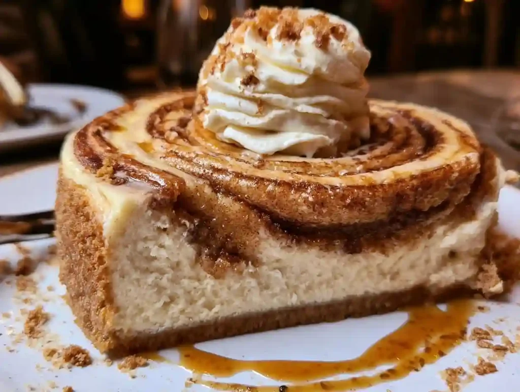 Cinnamon Roll Honeybun Cheesecake
