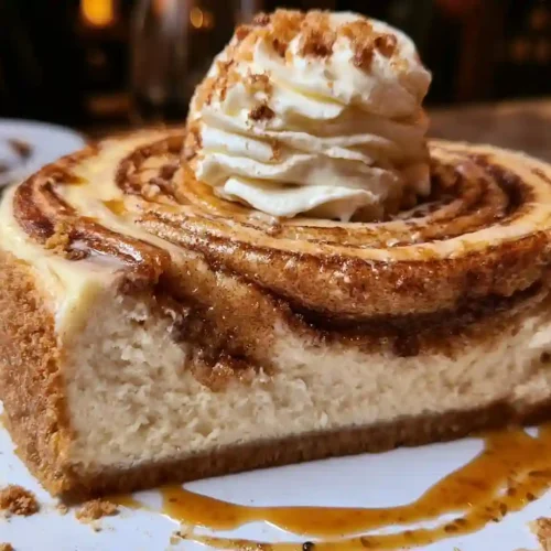 Cinnamon Roll Honeybun Cheesecake