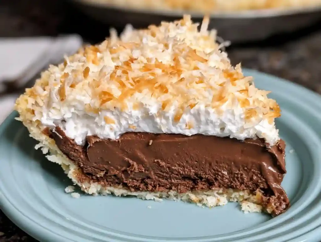 Coconut Chocolate Pudding Pie Recipe