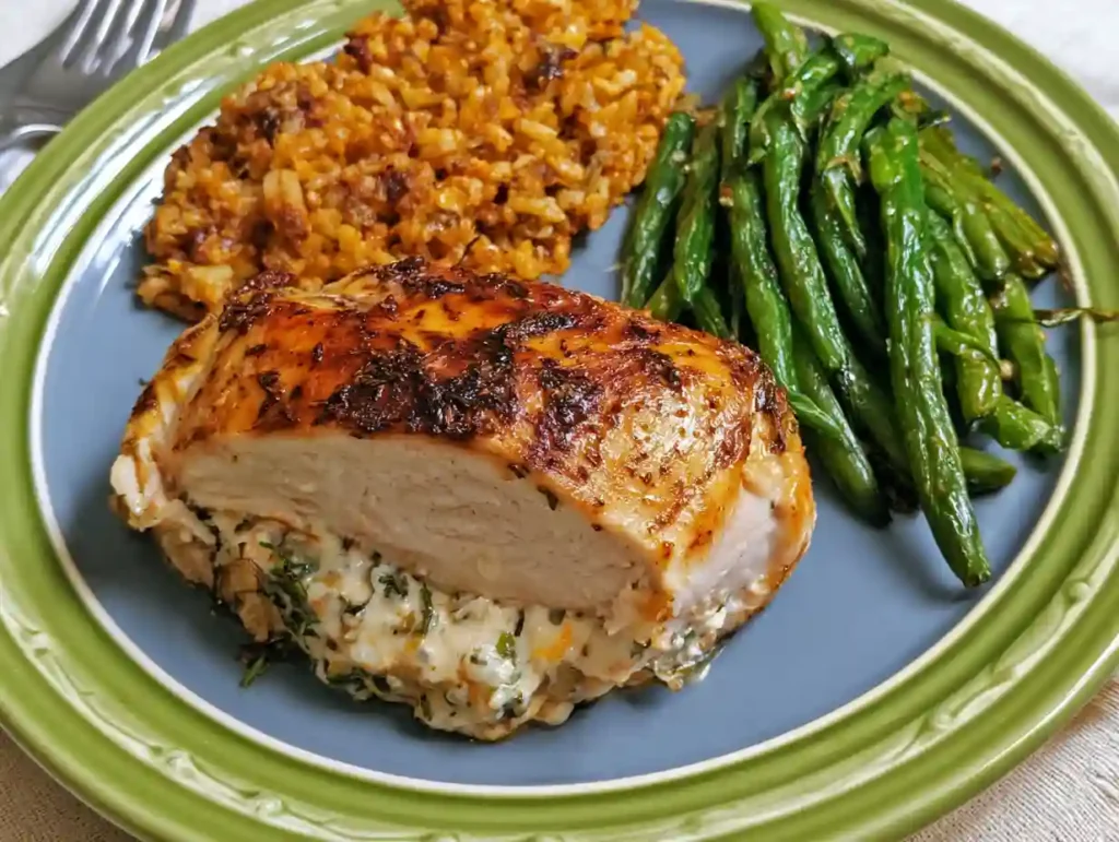 Cream Cheese and Herb Stuffed Chicken