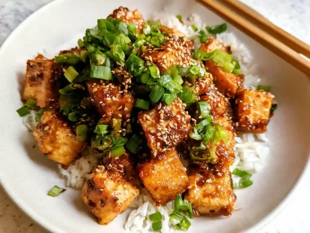 Crispy Baked Sesame Tofu