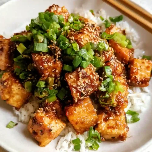 Crispy Baked Sesame Tofu
